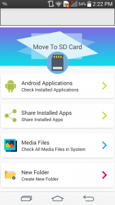 اسکرین شات برنامه File Move Phone to SD card & A 3
