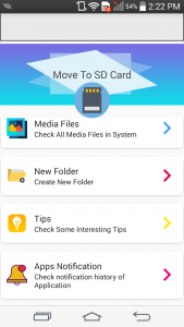 اسکرین شات برنامه File Move Phone to SD card & A 4