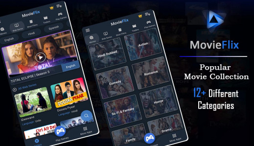 اسکرین شات برنامه MovieFlix: Movies & Web Series 2