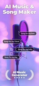 اسکرین شات برنامه AI Music Generator, Song Maker 1