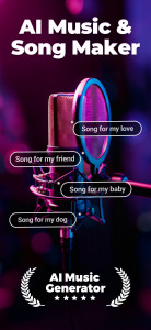 اسکرین شات 1 برنامه AI Song Generator, Cover Music