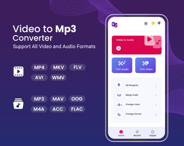 اسکرین شات 2 برنامه Video to Mp3 Converter