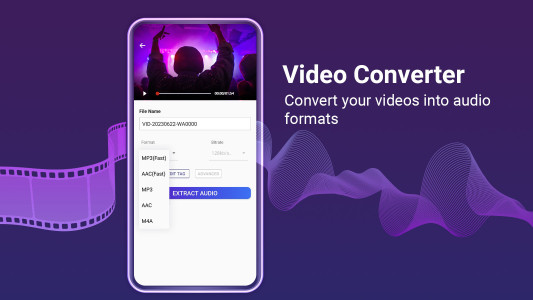 اسکرین شات 5 برنامه Video to Mp3 Converter
