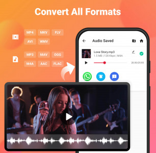اسکرین شات 1 برنامه Video to Audio - MP3 Cutter