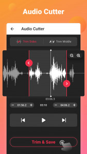 اسکرین شات 4 برنامه Video to Audio - MP3 Cutter