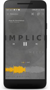 اسکرین شات برنامه Music Player Mezzo 2