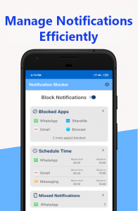 اسکرین شات برنامه Notification Blocker, Schedule 1