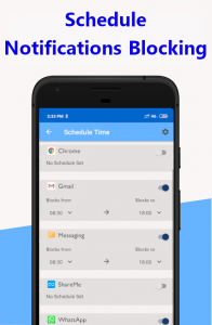 اسکرین شات برنامه Notification Blocker, Schedule 3