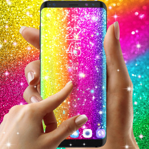 اسکرین شات برنامه Multi color glitter wallpaper 4