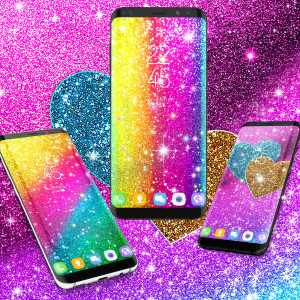 اسکرین شات برنامه Multi color glitter wallpaper 3