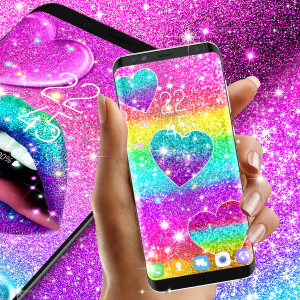 اسکرین شات برنامه Multi color glitter wallpaper 6