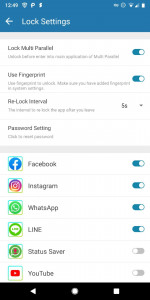 اسکرین شات برنامه Multi Parallel - Multiple Accounts & App Clone 5