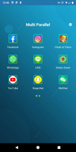 اسکرین شات برنامه Multi Parallel - Multiple Accounts & App Clone 1