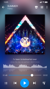 اسکرین شات 2 برنامه Music Player - Colorful Themes