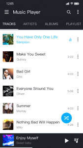 اسکرین شات برنامه Music Player - Colorful Themes 4