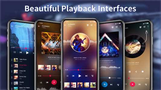 اسکرین شات برنامه Music Player - Colorful Themes 1