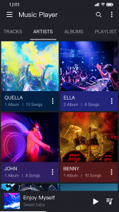 اسکرین شات 3 برنامه Music Player - Colorful Themes