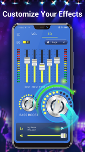 اسکرین شات 3 برنامه Equalizer & Bass Booster,Music