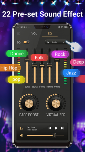 اسکرین شات برنامه Equalizer & Bass Booster,Music 4