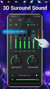 اسکرین شات 2 برنامه Equalizer & Bass Booster,Music