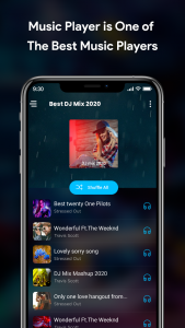 اسکرین شات برنامه Music Player for Android 2