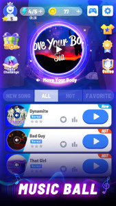 اسکرین شات بازی Music Ball 3D- Music Rush Game 2