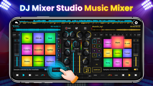 اسکرین شات برنامه DJ Mixer Studio - DJ Music Mix 3