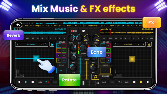 اسکرین شات 5 برنامه DJ Mixer Studio - DJ Music Mix