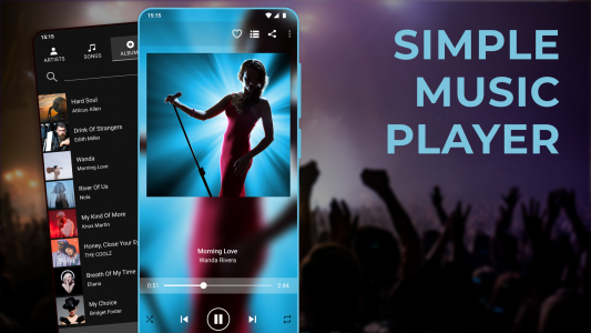 اسکرین شات برنامه Simple Music Player 1