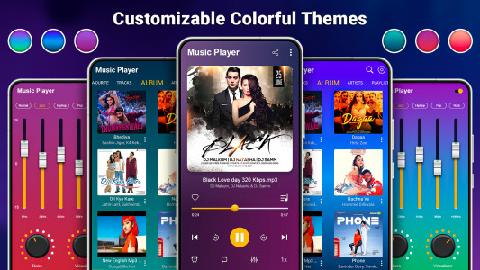 اسکرین شات برنامه Music Player - MP3 Player App 1