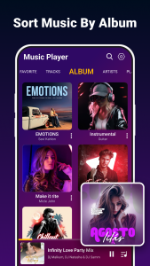 اسکرین شات 3 برنامه Music Player - MP3 Player App