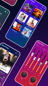 اسکرین شات 2 برنامه Music Player - MP3 Player App