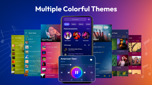 اسکرین شات 8 برنامه Music Player: Mp3 Player
