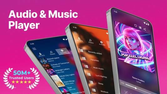 اسکرین شات 1 برنامه Audio & Music Player MP3