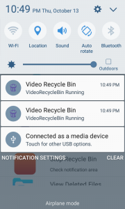 اسکرین شات برنامه Video Recycle Bin 3