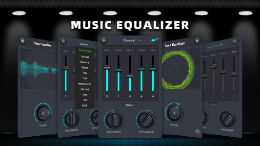 اسکرین شات برنامه Equalizer & Bass Booster 1