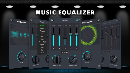 اسکرین شات 1 برنامه Equalizer & Bass Booster