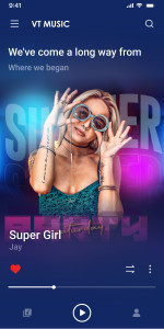 اسکرین شات 2 برنامه Music Player - Mp3 Player