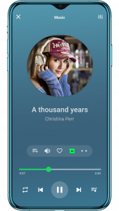 اسکرین شات 2 برنامه Music Player - MP3 Player App