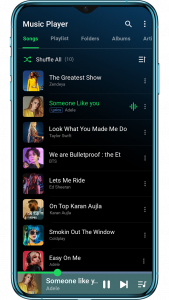 اسکرین شات برنامه Music Player - MP3 Player App 1