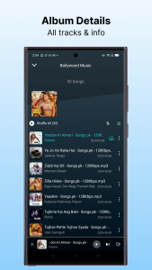 اسکرین شات برنامه Music Player App 5