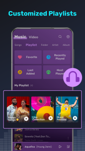 اسکرین شات 4 برنامه Music Player - MP3 Player App