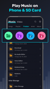 اسکرین شات برنامه Music Player - MP3 Player App 3