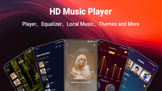 اسکرین شات برنامه Offline Music Player: Play MP3 1