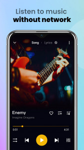 اسکرین شات 3 برنامه Music Player & MP3 Player