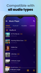 اسکرین شات برنامه Music Player & MP3 Player 2