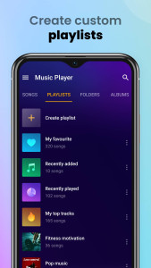 اسکرین شات 5 برنامه Music Player & MP3 Player