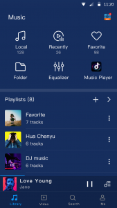 اسکرین شات برنامه Music Player & HD Video Player 1