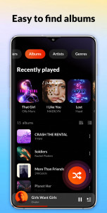 اسکرین شات برنامه Music Player & MP3 - DDMusic 5