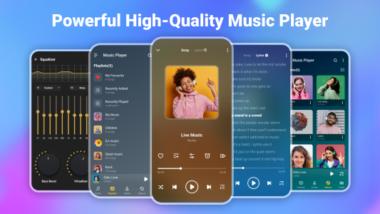 اسکرین شات برنامه Music player - MP3 player 1